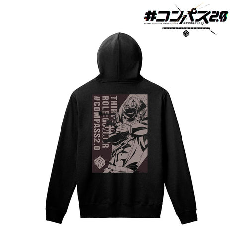 『#コンパス2.0 戦闘摂理解析システム』13(サーティーン) バックプリントパーカーユニセックス